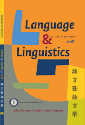 Language & Linguistics, Vol. 19, No. 3 is now available
