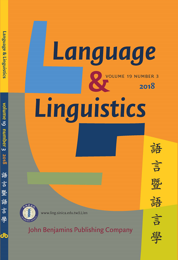 Language &#038; Linguistics, Vol. 19, No. 3 is now available