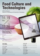 Food Culture and Technologies Conference