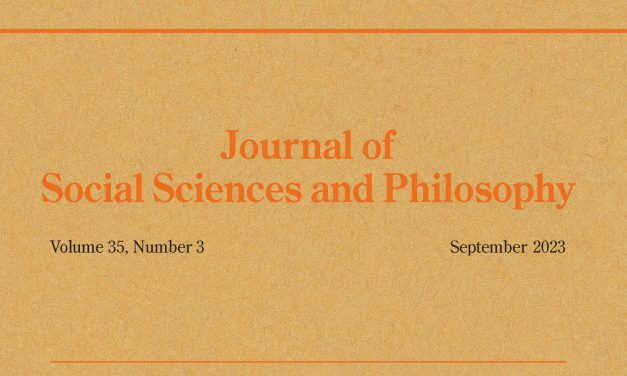 Journal of Social Sciences and Philosophy (Vol. 35, No. 3) has been published