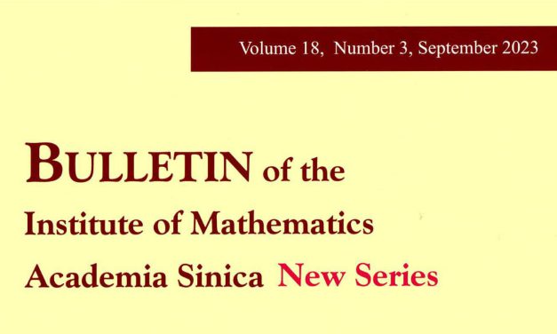 期刊出版〉《數學集刊》第 18 卷第 3 期已出版
