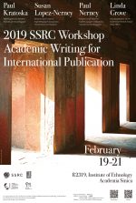 2019 SSRC Workshop:  Academic Writing for International Publication
