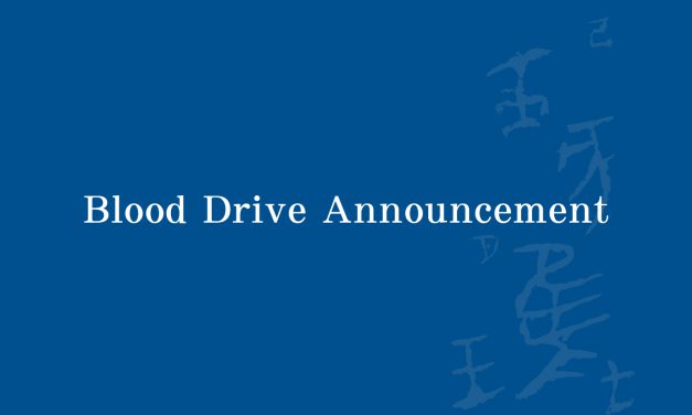 Blood Drive Announcement