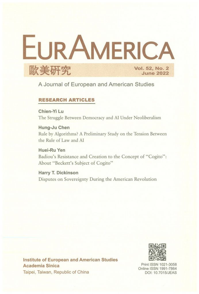 EurAmerica, Vol. 52, No. 2 is now available