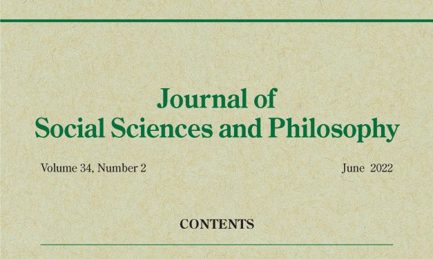 Journal of Social Sciences and Philosophy Vol.34, No.2 has been published