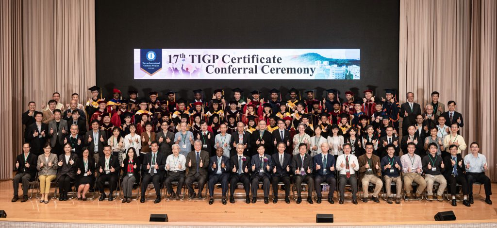 Academia Sinica’s Excellent Academic Environment Fosters Young Scholars—Taiwan International Graduate Program held the seventeenth Certificate Conferral Ceremony