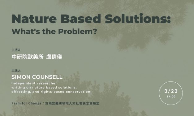 Nature Based Solutions: What’s the Problem?