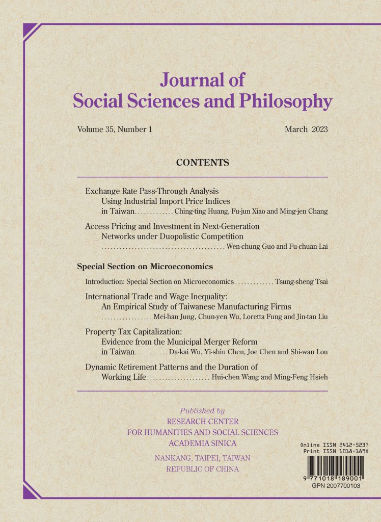 Journal of Social Sciences and Philosophy (Vol.35, No.1) has been published