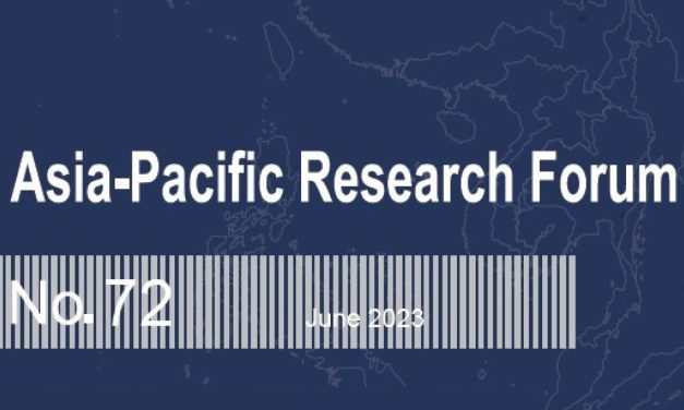 Asia-Pacific Research Forum No. 72 is now available