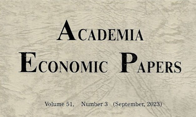 Academia Economic Papers (Vol. 51, No. 3) has been published
