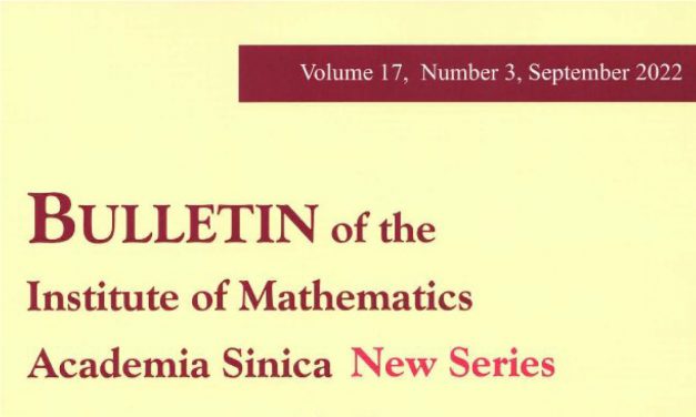 期刊出版〉《數學集刊》第 17 卷第 3 期已出版